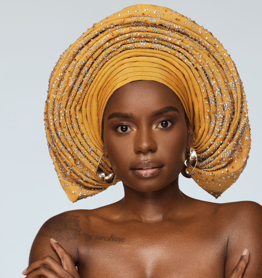 Angelina Swann-Multicolored crystal gele