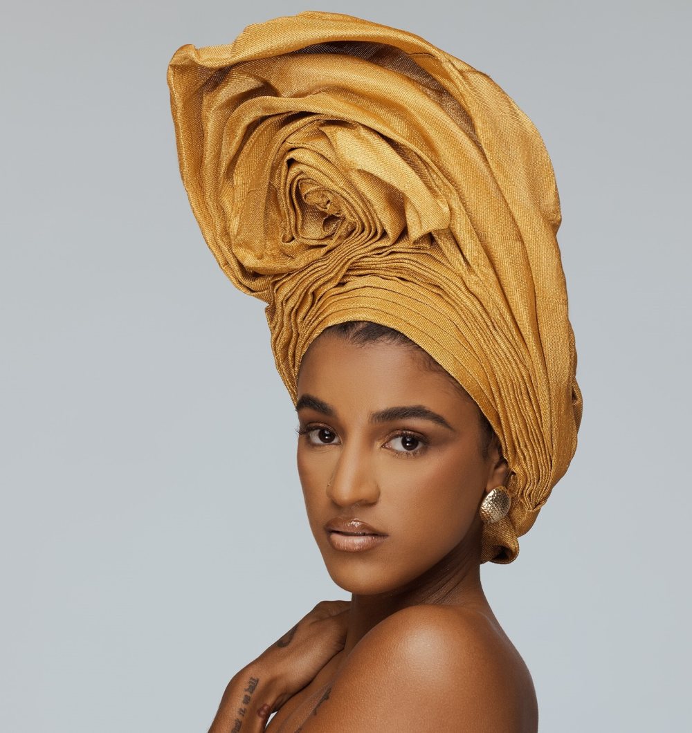 Angelina Swann-Nigerian gold gele