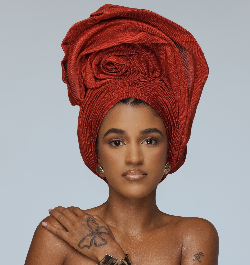Angelina Swann-Nigerian red gele