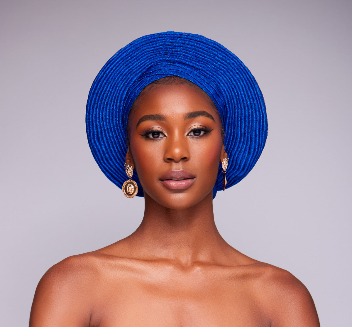 Angelina Swann Nigerian gele with pleats