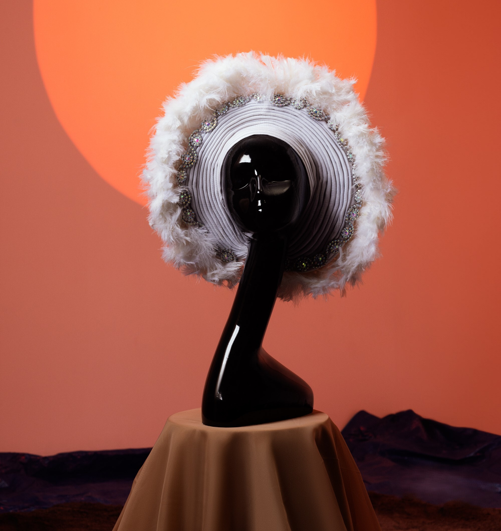 Angelina Swann-African feather Gele 