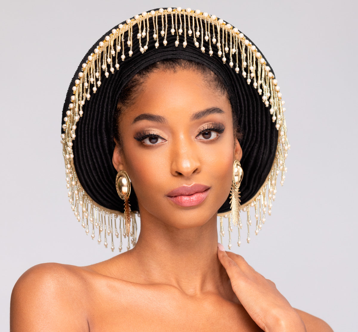 Onyx Black pearl gele