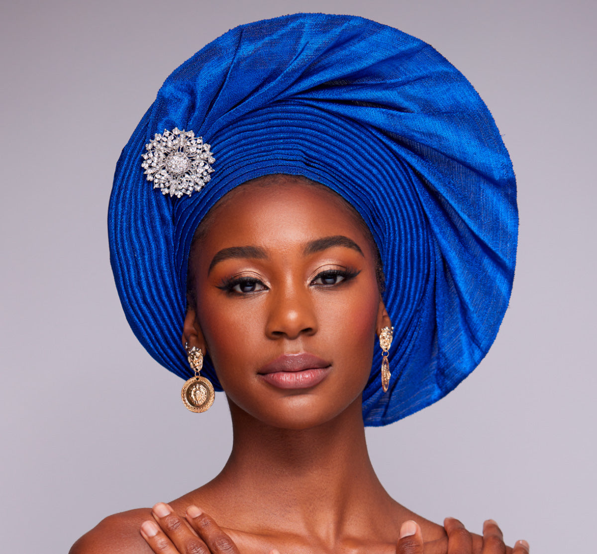 Angelina Swann Wide pleats African gele